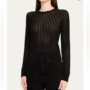 The Sheer Stripe Sweater xs